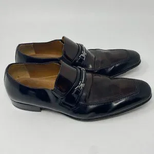 Mezlan 1968 Mens Slip On Loafer Shoes Pointy Toe Silver Buckle Brown Size 10.5 M Mezlan 1968 Mens Slip On Loafer Shoes Pointy Toe Silver  main image 4